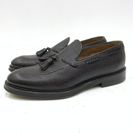 【中古】DOUCALS デュカルス ローファー サイズ：EU39（公式表記25.9cm程度） カラー：ブラウン 1020MADE IN ITALY Tassel Loafer【f127】
