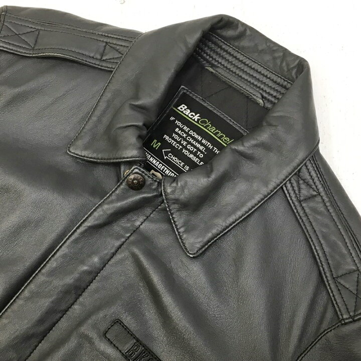 楽天市場】【中古】Back Channel バックチャンネル レザージャケット 