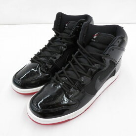 【中古】 NIKE SB | ナイキエスビー Dunk High "Bred"スニーカー AJ7730-001/27.0cm　ダンクハイ ブラック【瀬戸大橋店】
