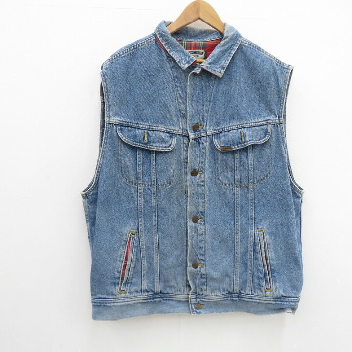 楽天市場】【中古】 Lee | リー デニム ベスト - ブルー サイズ：L 