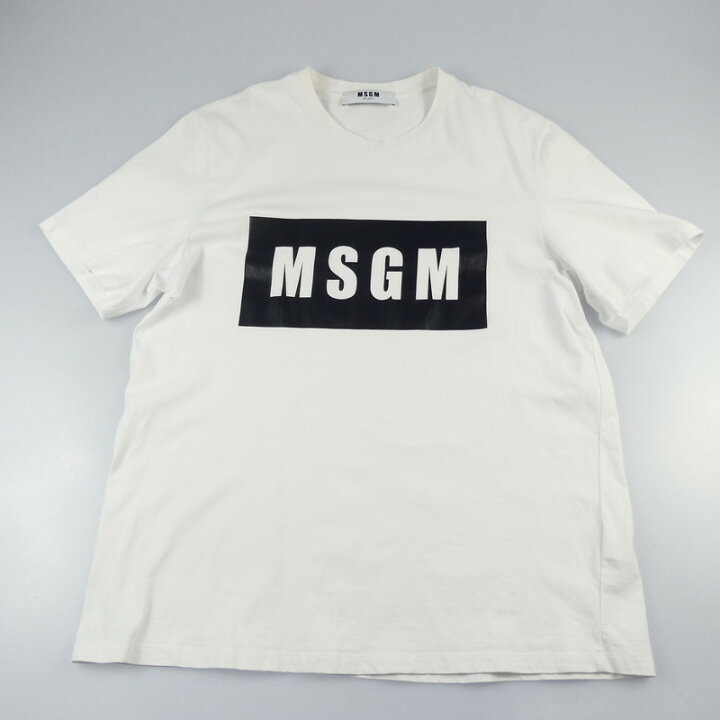 楽天市場】【中古】MSGM | エムエスジーエム ボックスロゴ 半袖T 