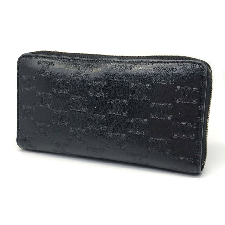 楽天市場】【中古】CELINE | セリーヌ LARGE ZIPPED WALLET トリオンフ  