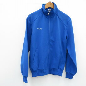 【中古】adidas(vintage) | アディダスウ゛ィンテージ ジャージ トラックジャケット デサント製 ATS-12 80s ブルー サイズ：L【瀬戸大橋店】