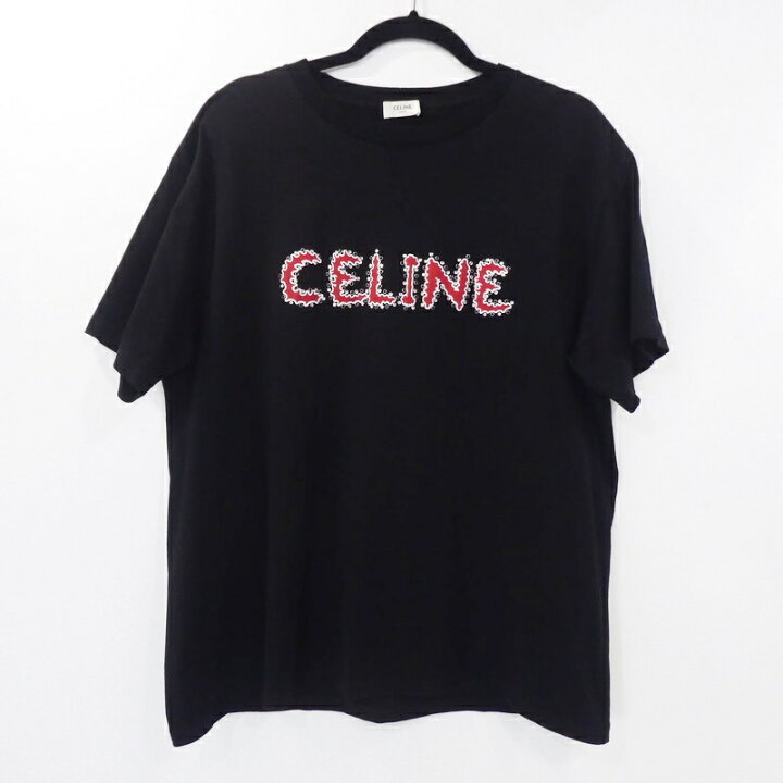 楽天市場】【中古】CELINE | セリーヌ ラインストーンロゴルーズ 