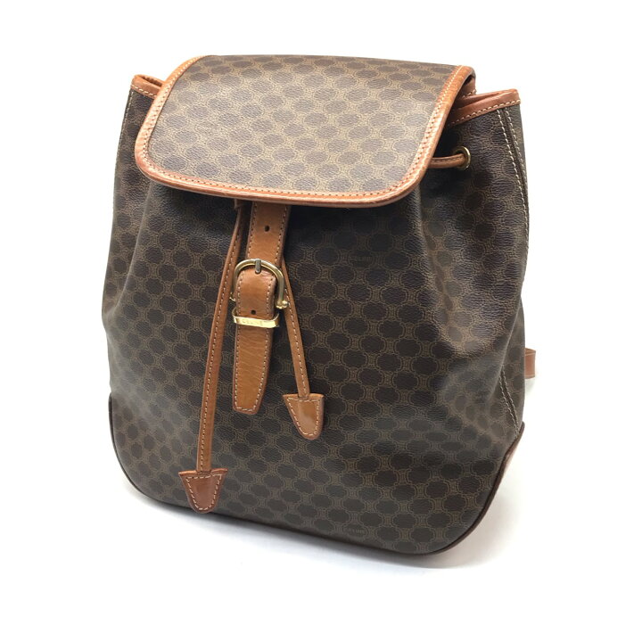 楽天市場】【中古】CELINE | セリーヌ マカダム柄 バックパック  