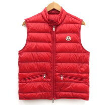 楽天市場】MONCLER ダウンベスト レッド（メンズファッション）の通販