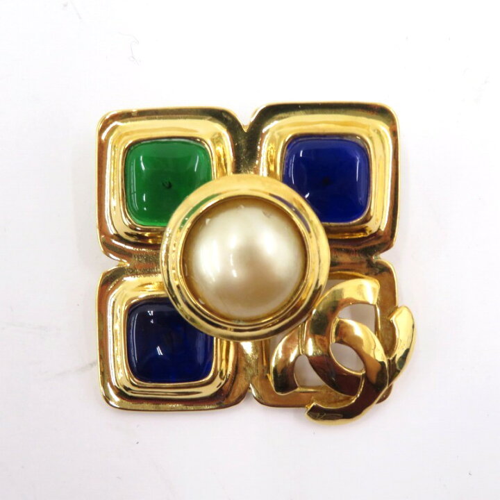楽天市場】【中古】CHANEL | シャネル グリポアブローチ ブローチ 97P 