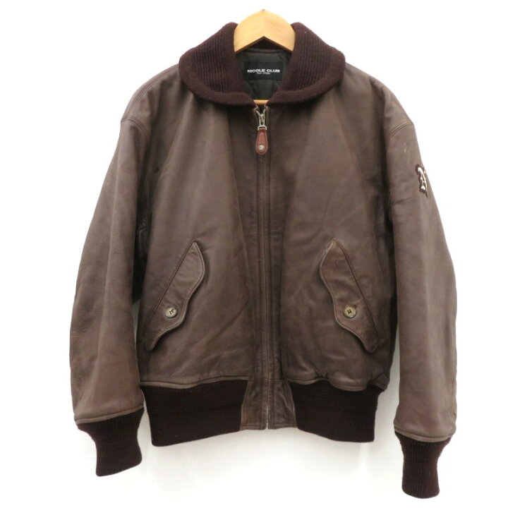 楽天市場】【中古】NICOLE | ニコル レザージャケット G-1タイプ 