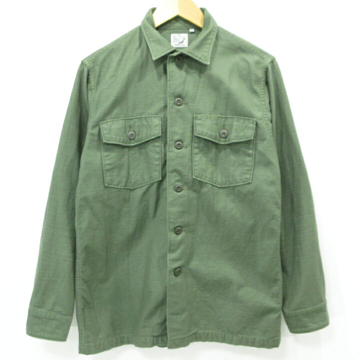 楽天市場】【中古】orSlow | オアスロウ ミリタリーシャツ グリーン 