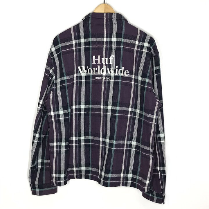 楽天市場】【中古】HUF | ハフ JETT PLAID ZIP SHIRT ジップシャツ 