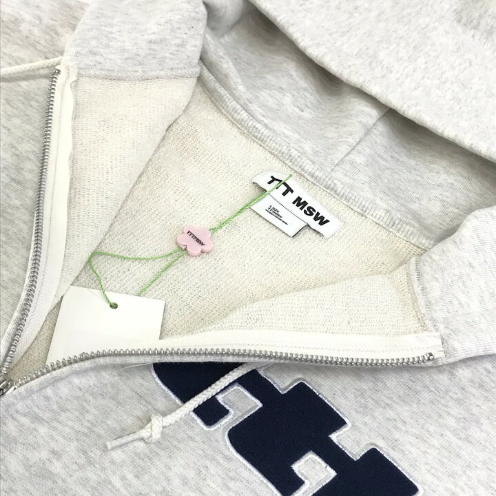 TTT MSW ttt logo hoodie gray L 新品 パーカー（TTT MSW Logo Zipup 