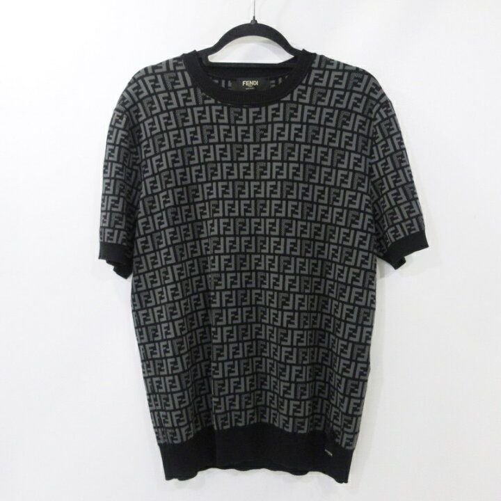 楽天市場】【中古】FENDI | フェンディ ブラックファブリックセーター 