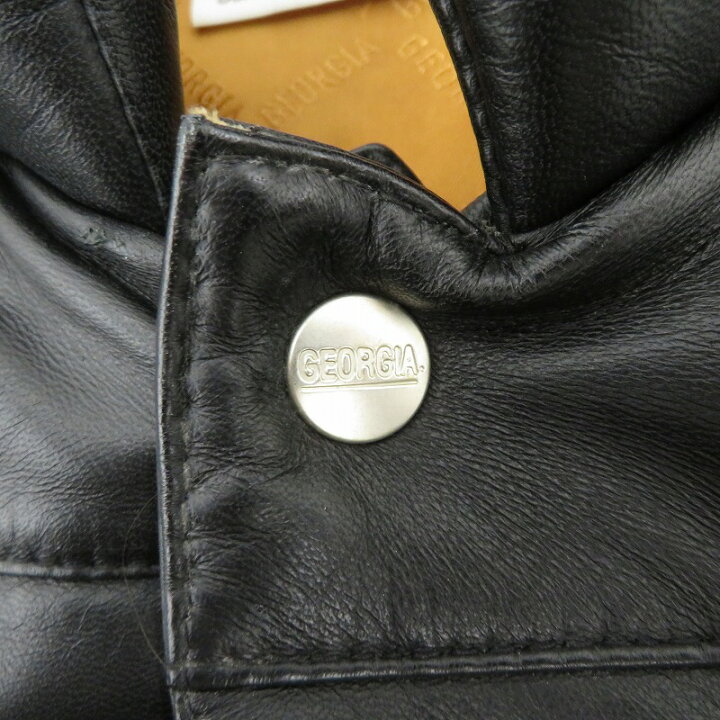 楽天市場】【中古】 GEORGIA ジョージア レザー ダウンジャケット 