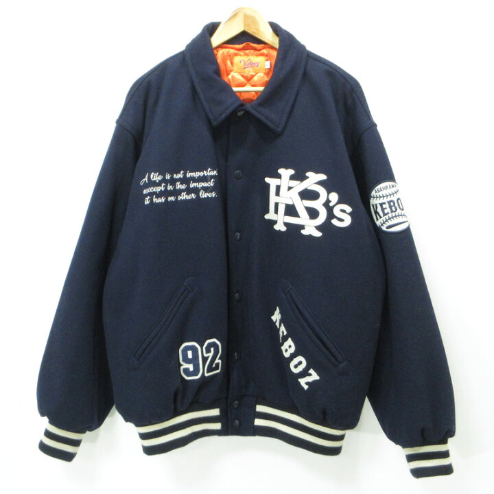 楽天市場】【中古】 KEBOZ | ケボズ MELTON VARSITY JACKET メルトン 