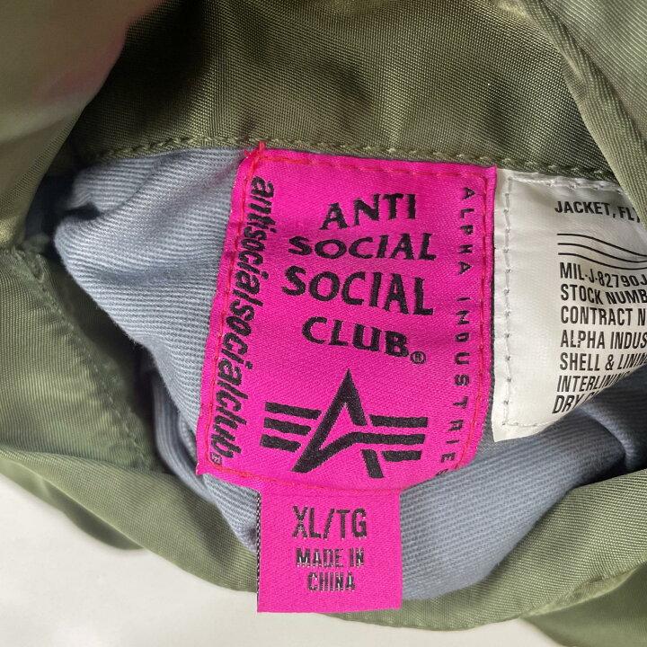 楽天市場】【中古】ANTI SOCIAL SOCIAL CLUB×ALPHA | アンチソーシャル  
