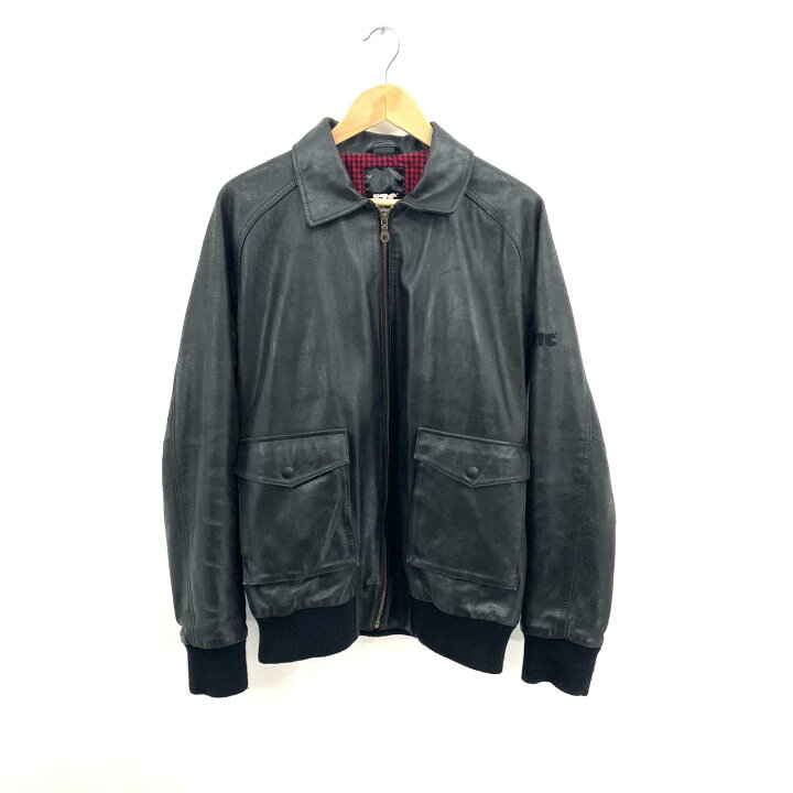 楽天市場】【中古】FTC | エフティーシー レザージャケット ブラック 