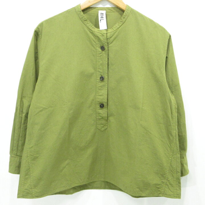 楽天市場】【中古】MHL | エムエイチエル ハーフボタン 長袖シャツ 595 