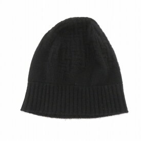 【中古】HERMES | エルメス カシミヤ ニットキャップ - ブラック サイズ：S【瀬戸大橋店】