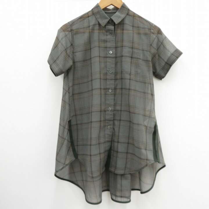 楽天市場】【中古】Sacai | サカイ Glencheck Mix Shirt 半袖シャツ 22 