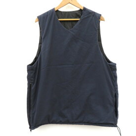 【中古】MONITALY | モニタリー REVERSIBLE INSULATED VEST 中綿ベスト ネイビー【瀬戸大橋店】