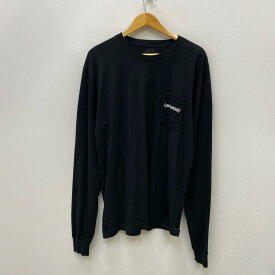 【中古】CHROME HEARTS | クロムハーツ Scroll Logo L/S Pocket T-shirt 長袖Tシャツ 408129112******564 ブラック サイズ：XL【加古川店】