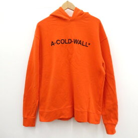 【中古】A-COLD-WALL | アコールドウォール ESSENTIAL LOGO HOODIE パーカー オレンジ サイズ：L【瀬戸大橋店】