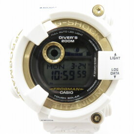 【中古】G-SHOCK | ジーショック FROGMAN Love Sea and The Earth ICERC Japanコラボレーションモデル デジタル 腕時計 GW-8201K-7JR ホワイト【瀬戸大橋店】