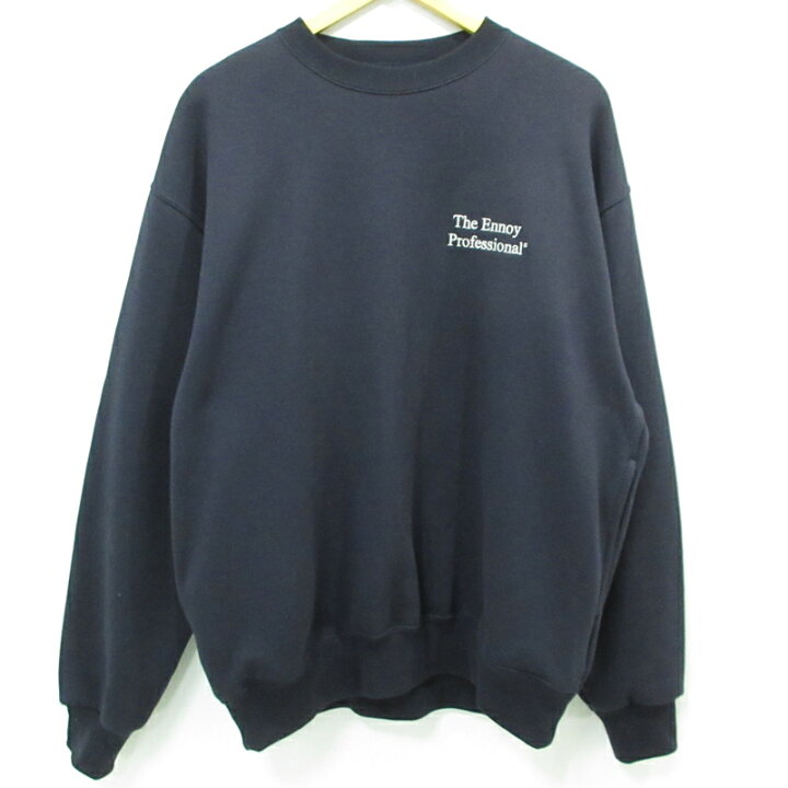 ENNOY SWEAT PANTS NAVY 刺繍色WHITE Lサイズ エンノイ スウェット 