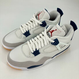 【中古】NIKE AIR JORDAN | ナイキ　エアー　ジョーダン SB Air Jordan 4 Retro SP Summit White/Navy スニーカー DR5415-100 ホワイト 27.5cm【イオン広店】