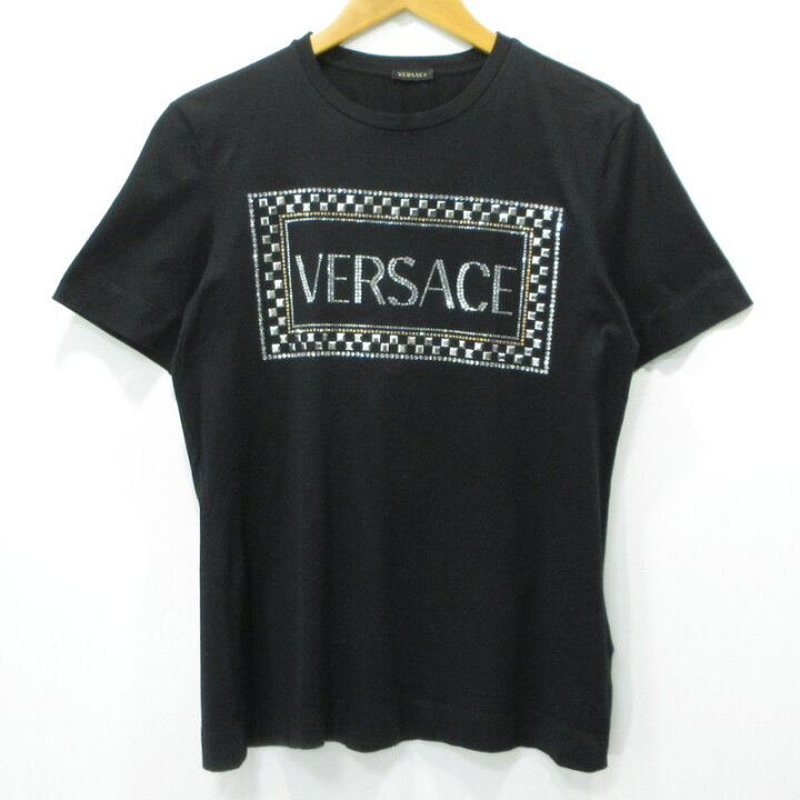 楽天市場】【中古】VERSACE | ヴェルサーチ ラインストーン ロゴ半袖T 