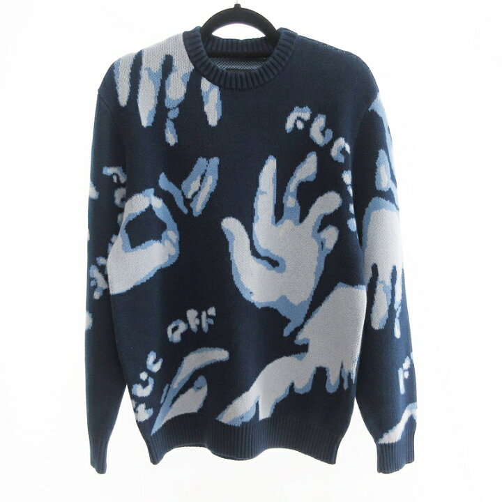 楽天市場】【中古】 FUC OFF KNIT セーター 24E-O-FUC-AW01 ネイビー 