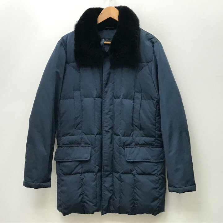楽天市場】【中古】 corneliani ダウンジャケット ネイビー サイズ：46 