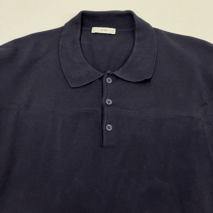 楽天市場】【中古】ATON | エイトン FRESCA KNIT CREW POLO KNIT 
