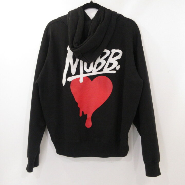 楽天市場】【中古】MOBB | モブ HEART DRIP HOODIE パーカー ブラック 
