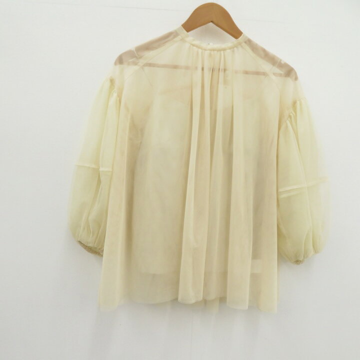 楽天市場】【中古】CLANE | クラネ SHEER TULLE BALLOON SLEEVE TOPS 