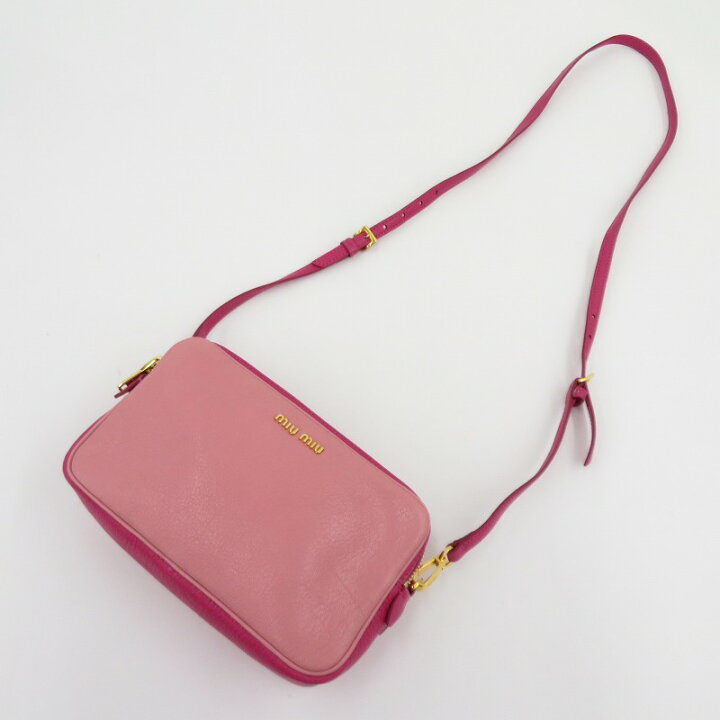 楽天市場】【中古】Miu Miu | ミュウ ミュウ MADRAS ショルダーバッグ 