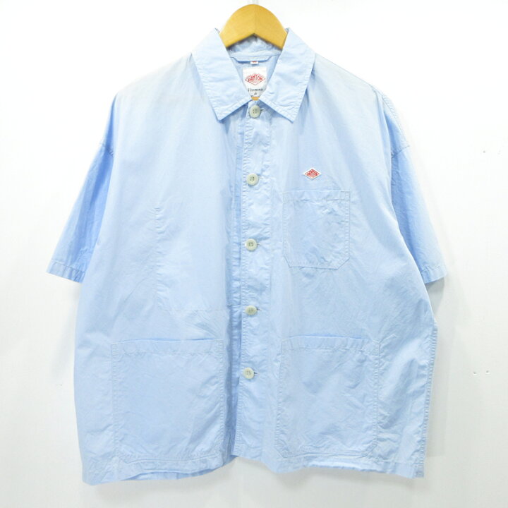 楽天市場】【中古】Danton | ダントン 半袖シャツ ライトブルー サイズ 