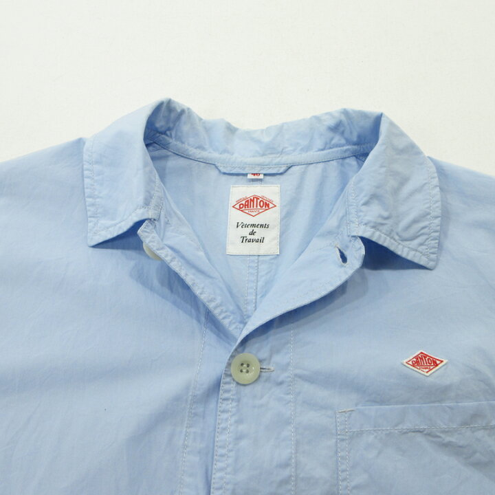 楽天市場】【中古】Danton | ダントン 半袖シャツ ライトブルー サイズ 