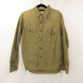 【中古】The REAL McCOY'S | ザリアルマッコイズ NAVAL CLOTHING USN 長袖シャツ カーキ【姫路東店】