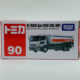 【中古】 トミカ おもちゃ・玩具 UD トラックスクオン エネオスタンクローリー トミカNo.90 アイボリー×グレー×オレンジ【飾磨店】