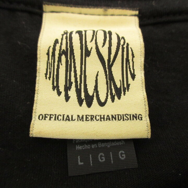 楽天市場】【中古】MANESKIN マネスキン IWBYS 半袖Tシャツ ブラック 