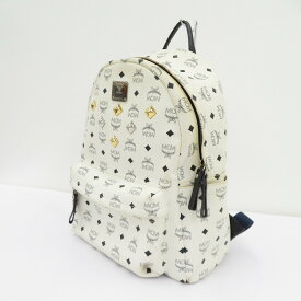 【中古】MCM | エム・シー・エム ヴィセトス リュック・デイパック MWK0AVE52WO001 ホワイト【瀬戸大橋店】
