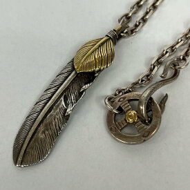 【中古】TADY&KING | タディアンドキング K18ハートフェザー ネックレス シルバー サイズ：L【加古川店】