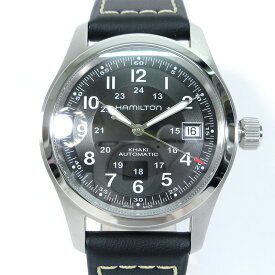 【中古】HAMILTON | ハミルトン H70455733 KHAKI FIELD AUTO 38MM カーキ フィールド オート 腕時計 アナログ表示 自動巻き ブラック×シルバー【三重本店】