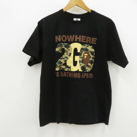 【中古】A BATHING APE | アベイシングエイプ 20TH ×mastermind Japan TEE 半袖Tシャツ ブラック サイズ：L【瀬戸大橋店】