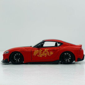 【中古】 Pink Slips 2020 Toyota Supra (赤×龍) 1/24SC ミニカー