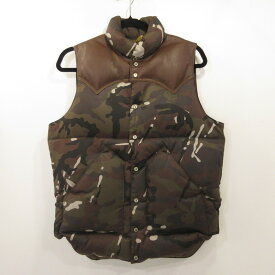 【中古】Rocky Mountain FeatherBed | ロッキーマウンテン×PLAYBOY×HYSTERIC GLAMOURフェザーベッド ダウンベスト 1243AV01 カモ サイズ：36【姫路東店】