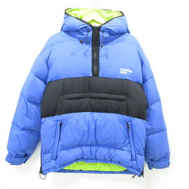 【中古】Hombre Nino | オンブレニーニョ DOWN PULLOVER JACKET ダウンジャケット ブルー サイズ：M【三重本店】