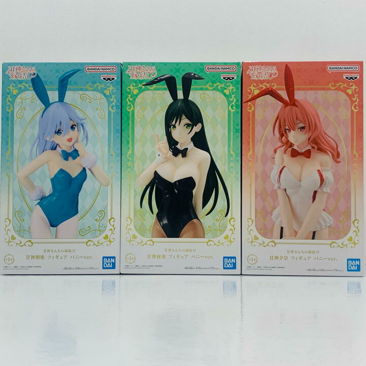 楽天市場】【中古】 甘神朝姫・夜重・夕奈フィギュア-バニーver.「甘神 