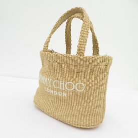 【中古】JIMMY CHOO | ジミーチュウ ビーチ トート E/W ミニ 2WAY バッグ ベージュ【瀬戸大橋店】
